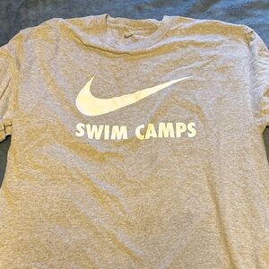 Nike Heather Gray Swim Camps Tee